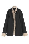 CLANE(クラネ) TWO TONE LAYERED SHIRTS ツートーンレイヤードシャツ 10122-4053