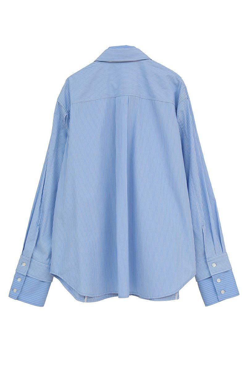 CLANE(クラネ) TWO TONE LAYERED SHIRTS ツートーンレイヤードシャツ 10122-4053
