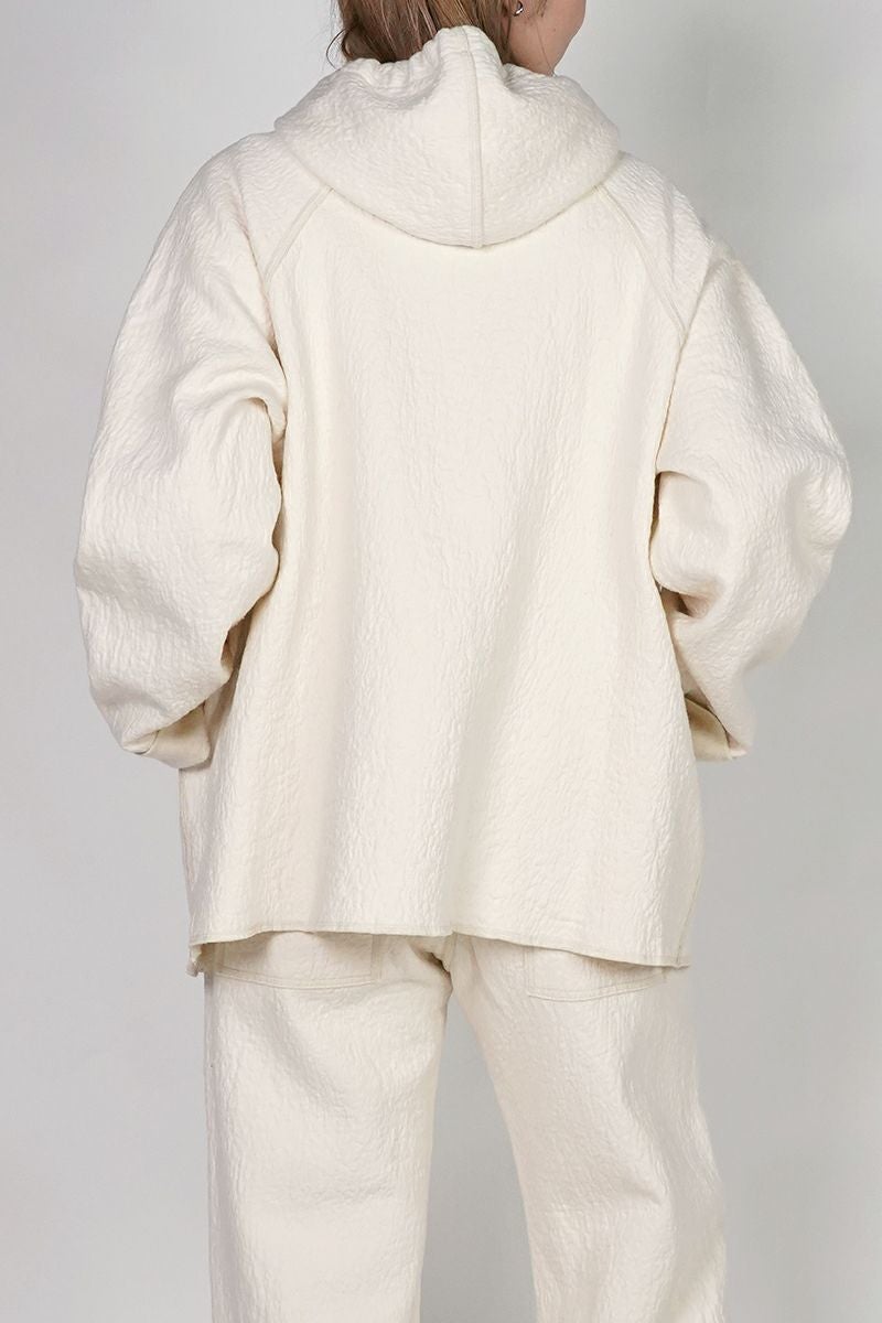 kengo(ケンゴ) cotton wool bokomoko zip-up hooded jacket コットンウールボコモコジップアップフーデッドジャケット K25FW-JK3