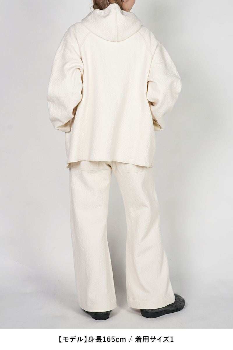 kengo(ケンゴ) cotton wool bokomoko zip-up hooded jacket コットンウールボコモコジップアップフーデッドジャケット K25FW-JK3