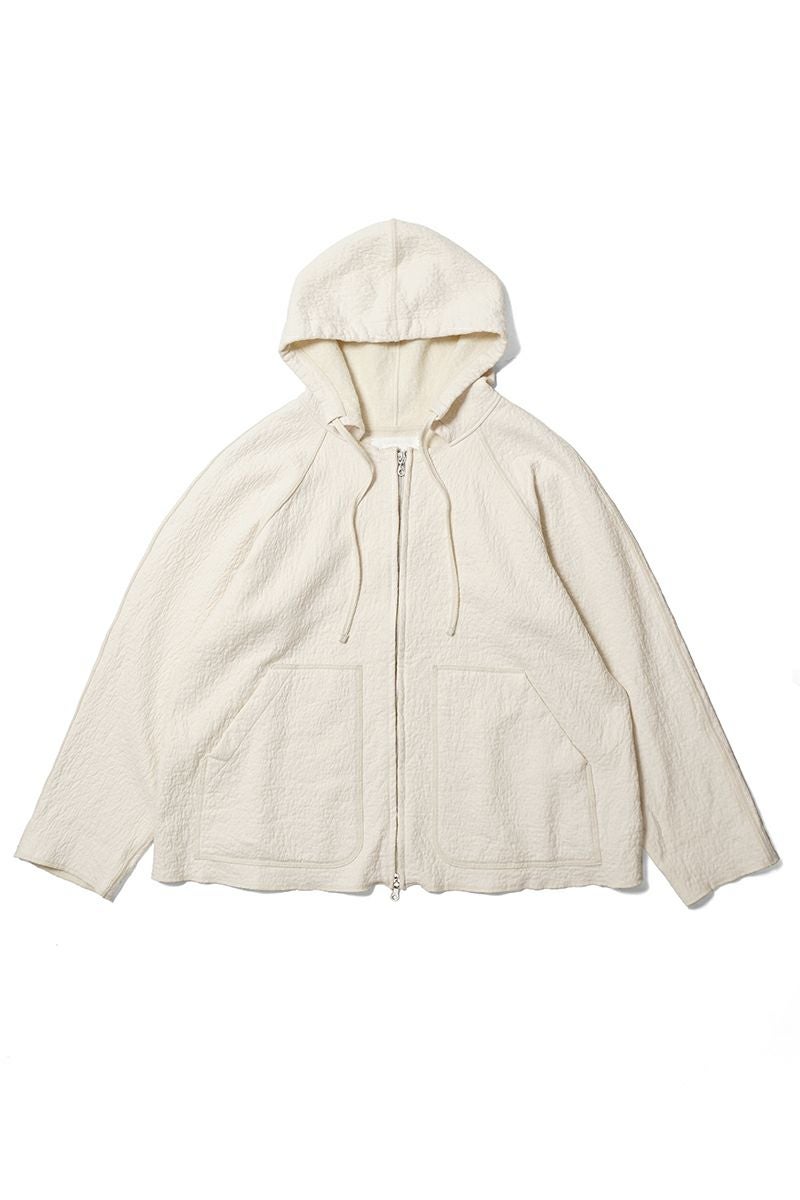 kengo(ケンゴ) cotton wool bokomoko zip-up hooded jacket コットンウールボコモコジップアップフーデッドジャケット K25FW-JK3