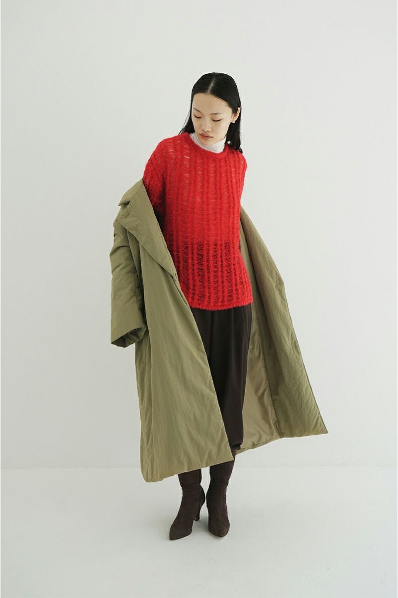 CLANE(クラネ) COLOR DOWN CHESTER COAT ダブルウールロングコート 19101-0172