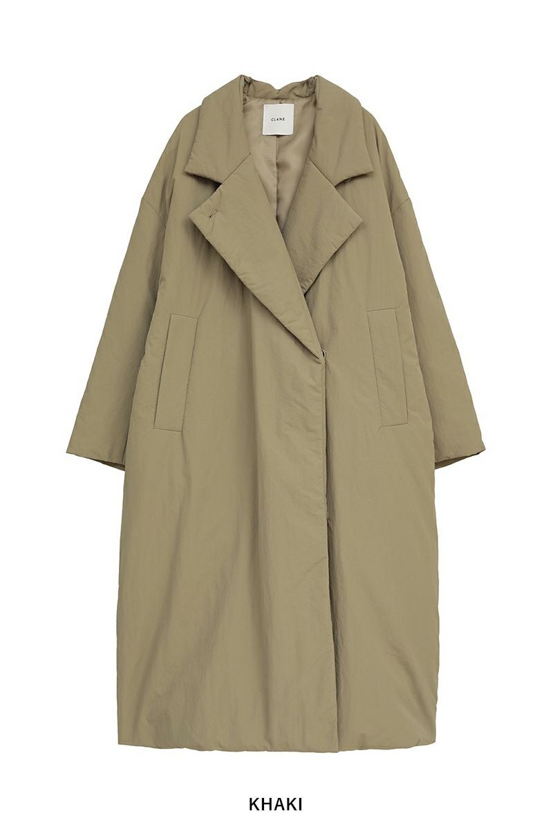 CLANE(クラネ) COLOR DOWN CHESTER COAT ダブルウールロングコート 19101-0172