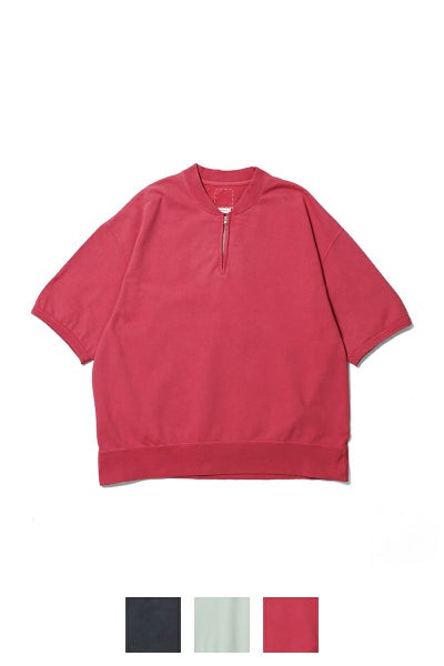 visvim(ビズビム) MONDO HENLEY ZIP SS DMGD モンドヘンリージップ半袖シャツ ダメージド 0126105010022