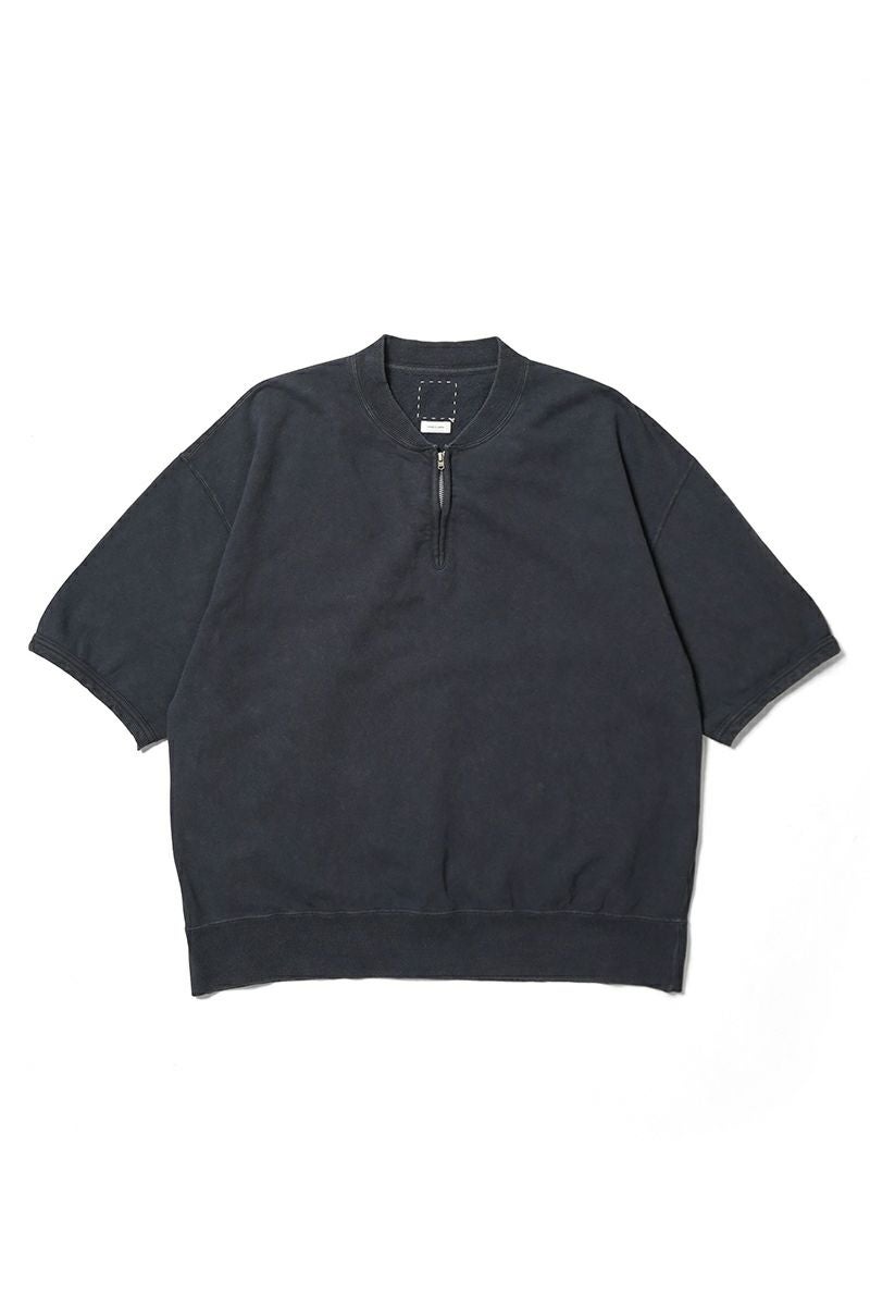 visvim(ビズビム) MONDO HENLEY ZIP SS DMGD モンドヘンリージップ半袖シャツ ダメージド 0126105010022