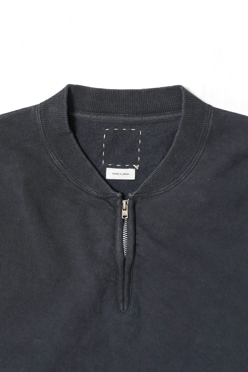 visvim(ビズビム) MONDO HENLEY ZIP SS DMGD モンドヘンリージップ半袖シャツ ダメージド 0126105010022