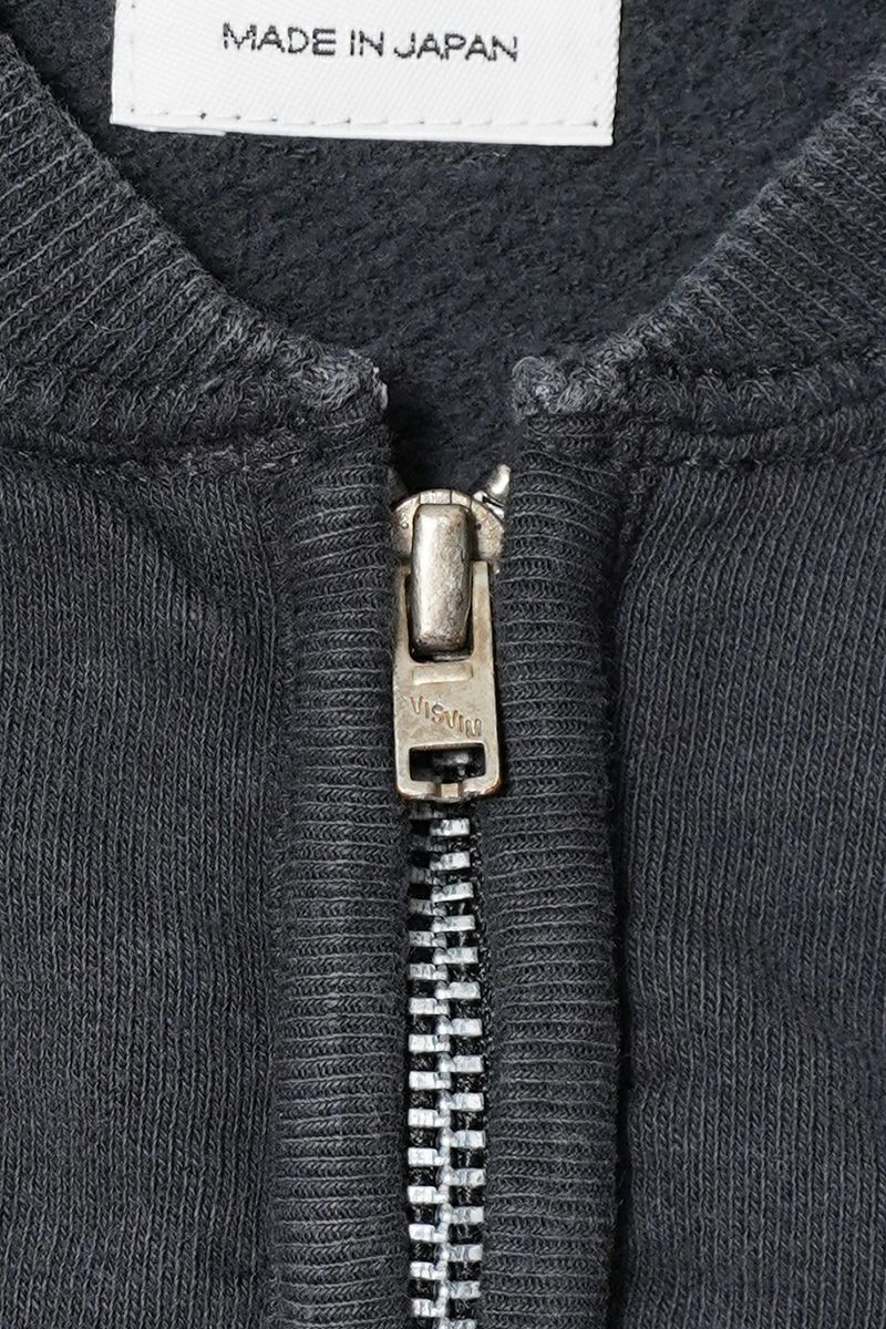 visvim(ビズビム) MONDO HENLEY ZIP SS DMGD モンドヘンリージップ半袖シャツ ダメージド 0126105010022
