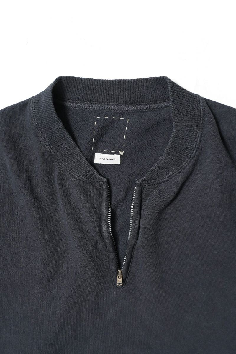 visvim(ビズビム) MONDO HENLEY ZIP SS DMGD モンドヘンリージップ半袖シャツ ダメージド 0126105010022