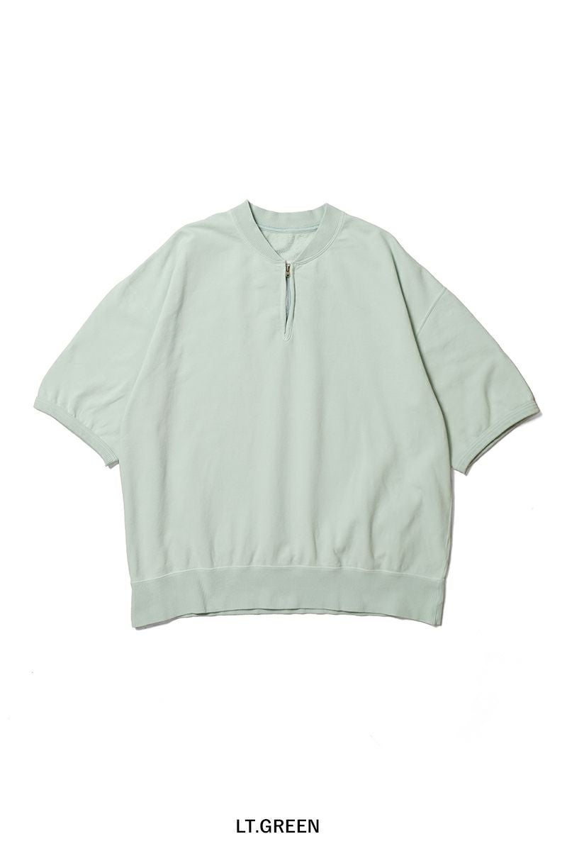 visvim(ビズビム) MONDO HENLEY ZIP SS DMGD モンドヘンリージップ半袖シャツ ダメージド 0126105010022