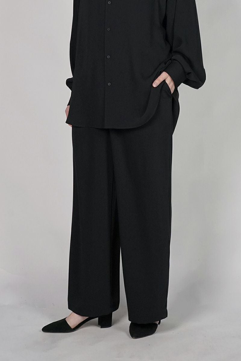 Graphpaper(グラフペーパー) Satin Easy Wide Pants サテンイージーワイドパンツ GL261-40075B