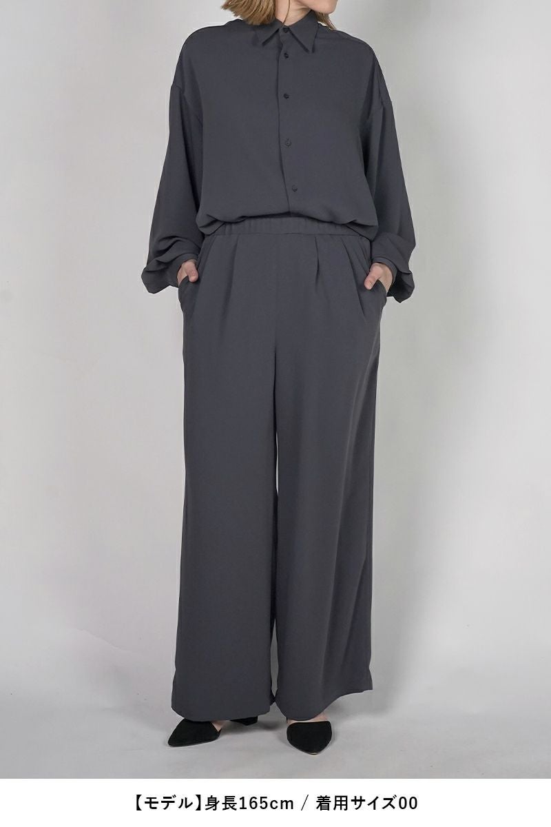 Graphpaper(グラフペーパー) Satin Easy Wide Pants サテンイージーワイドパンツ GL261-40075B