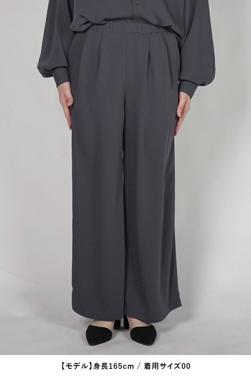 Graphpaper(グラフペーパー) Satin Easy Wide Pants サテンイージーワイドパンツ GL261-40075B
