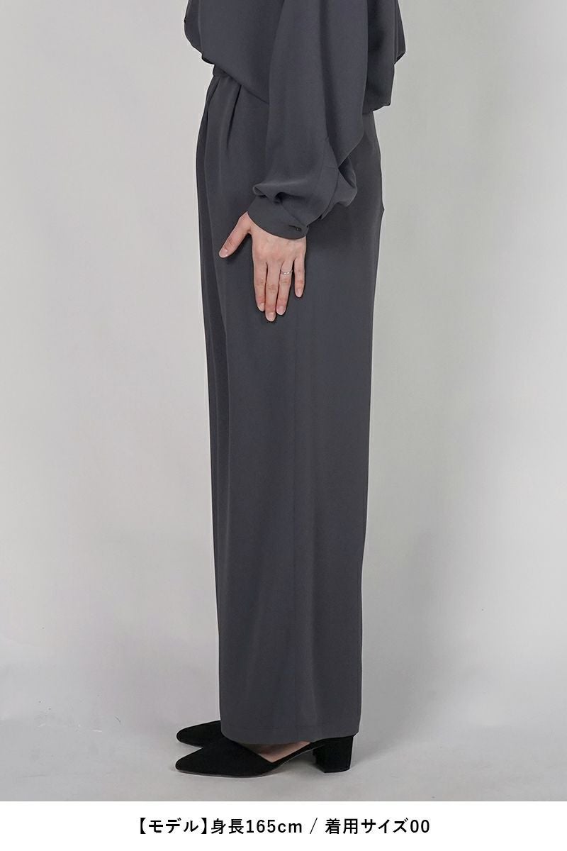 Graphpaper(グラフペーパー) Satin Easy Wide Pants サテンイージーワイドパンツ GL261-40075B