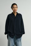 Graphpaper(グラフペーパー) Satin Oversized Regular Collar Shirts サテンオーバーサイズレギュラーカラーシャツ GL261-50077B