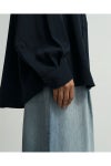 Graphpaper(グラフペーパー) Satin Oversized Regular Collar Shirts サテンオーバーサイズレギュラーカラーシャツ GL261-50077B
