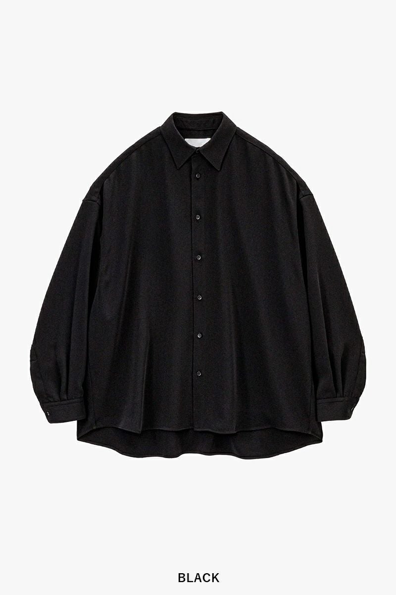 Graphpaper(グラフペーパー) Satin Oversized Regular Collar Shirts サテンオーバーサイズレギュラーカラーシャツ GL261-50077B