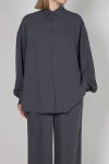 Graphpaper(グラフペーパー) Satin Oversized Regular Collar Shirts サテンオーバーサイズレギュラーカラーシャツ GL261-50077B