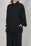 Graphpaper(グラフペーパー) Satin Oversized Regular Collar Shirts サテンオーバーサイズレギュラーカラーシャツ GL261-50077B