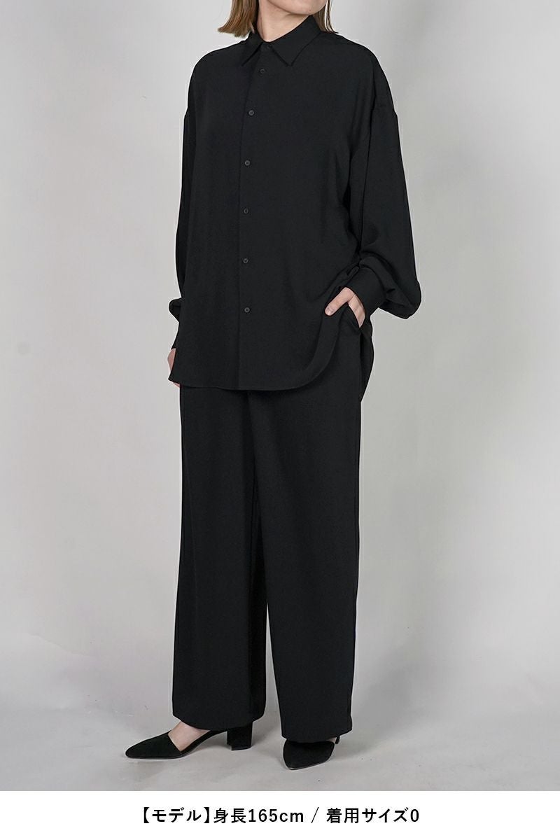 Graphpaper(グラフペーパー) Satin Oversized Regular Collar Shirts サテンオーバーサイズレギュラーカラーシャツ GL261-50077B