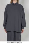 Graphpaper(グラフペーパー) Satin Oversized Regular Collar Shirts サテンオーバーサイズレギュラーカラーシャツ GL261-50077B
