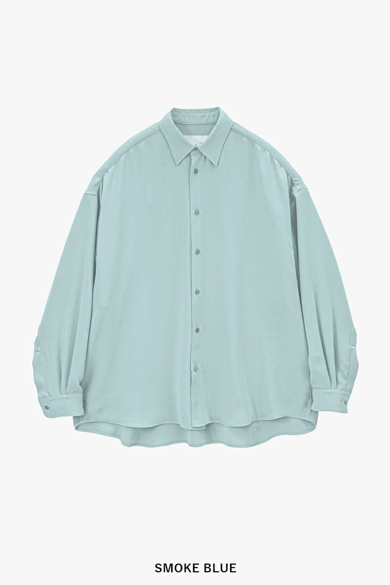 Graphpaper(グラフペーパー) Satin Oversized Regular Collar Shirts サテンオーバーサイズレギュラーカラーシャツ GL261-50077C