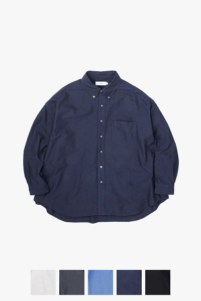 Graphpaper(グラフペーパー) Oxford L/S Oversized B.D Shirts オックスフォード長袖オーバーサイズボタンダウンシャツ GM261-50021B