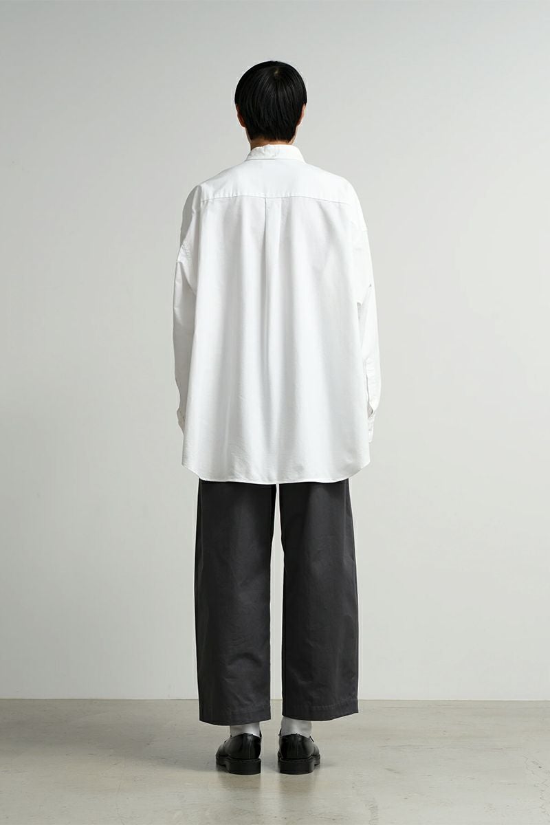 Graphpaper(グラフペーパー) Oxford L/S Oversized B.D Shirts オックスフォード長袖オーバーサイズボタンダウンシャツ GM261-50021B