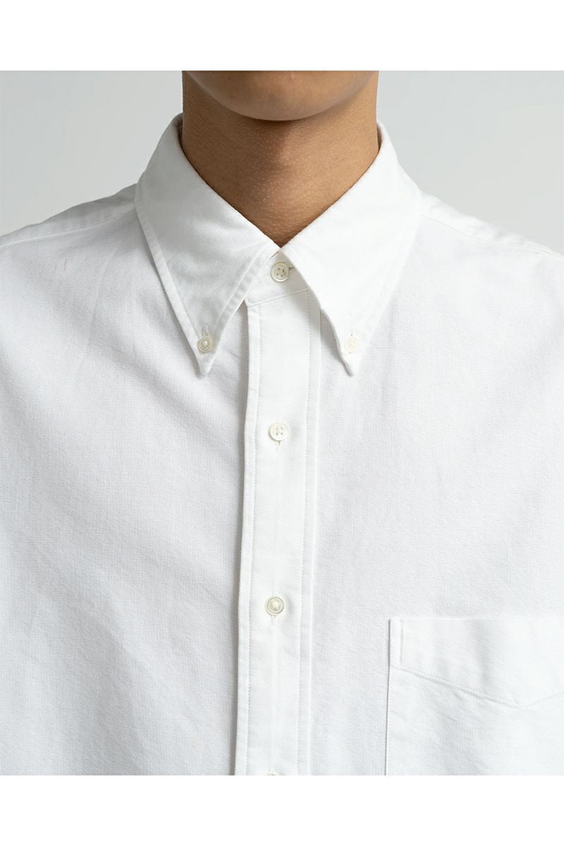 Graphpaper(グラフペーパー) Oxford L/S Oversized B.D Shirts オックスフォード長袖オーバーサイズボタンダウンシャツ GM261-50021B