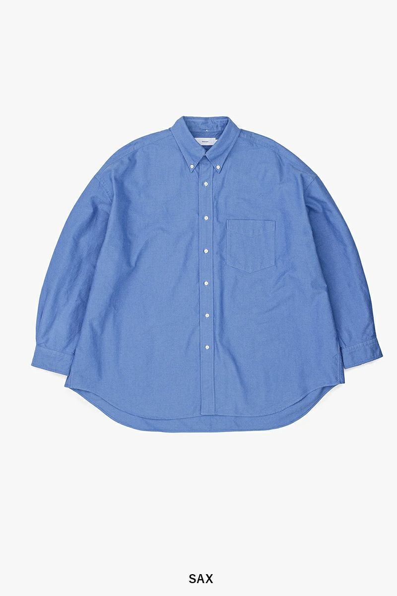 Graphpaper(グラフペーパー) Oxford L/S Oversized B.D Shirts オックスフォード長袖オーバーサイズボタンダウンシャツ GM261-50021B