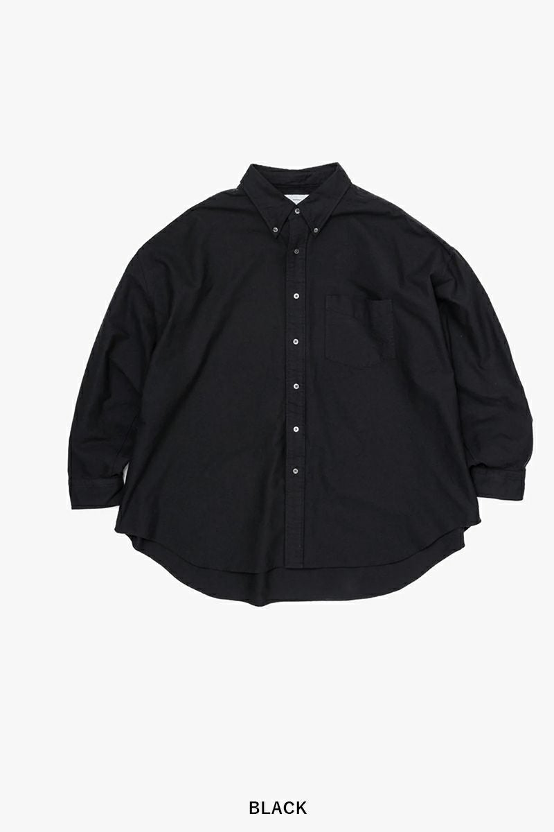 Graphpaper(グラフペーパー) Oxford L/S Oversized B.D Shirts オックスフォード長袖オーバーサイズボタンダウンシャツ GM261-50021B
