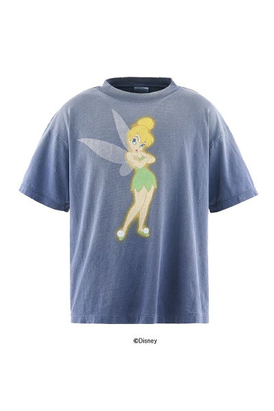 SAINT Mxxxxxx(セントマイケル) SM-MK8-0000-C79 / DSN_SS T-SHIRT TINKER BELL / NAVY ディズニーティンカーベル Tシャツ