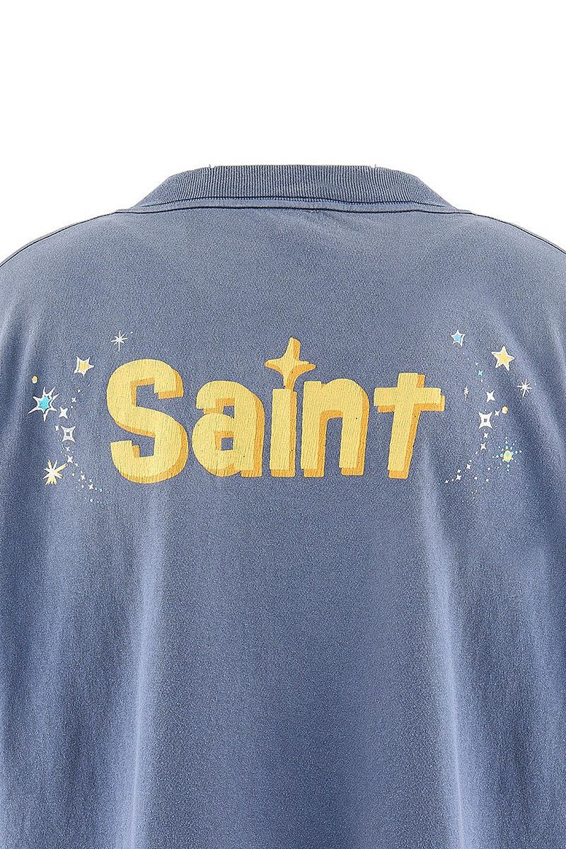 SAINT Mxxxxxx(セントマイケル) SM-MK8-0000-C79 / DSN_SS T-SHIRT TINKER BELL / NAVY ディズニーティンカーベル Tシャツ