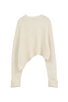 CLANE(クラネ) ASYMMETRY WIDE SHORT KNIT TOPS アシンメトリーワイドショートニットトップス 10106-2023