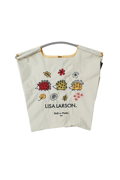  Ball & Chain(ボールアンドチェーン) > Ball & Chain(ボールアンドチェーン) LISA LARSON HEDGEHOG(M) リサラーソンヘッジホッグ (M) ハリネズミ ショッピングバック トートバッグ 357003