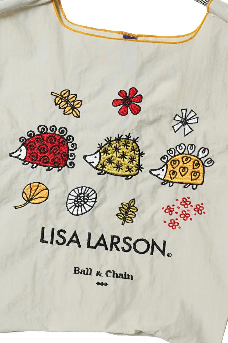  Ball & Chain(ボールアンドチェーン) > Ball & Chain(ボールアンドチェーン) LISA LARSON HEDGEHOG(M) リサラーソンヘッジホッグ (M) ハリネズミ ショッピングバック トートバッグ 357003