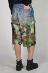 TOLQ(トルク) Gradation Printed Denim Pants×Cargo Shorts グラデーションプリント デニムパンツカーゴショーツ 26-1301 