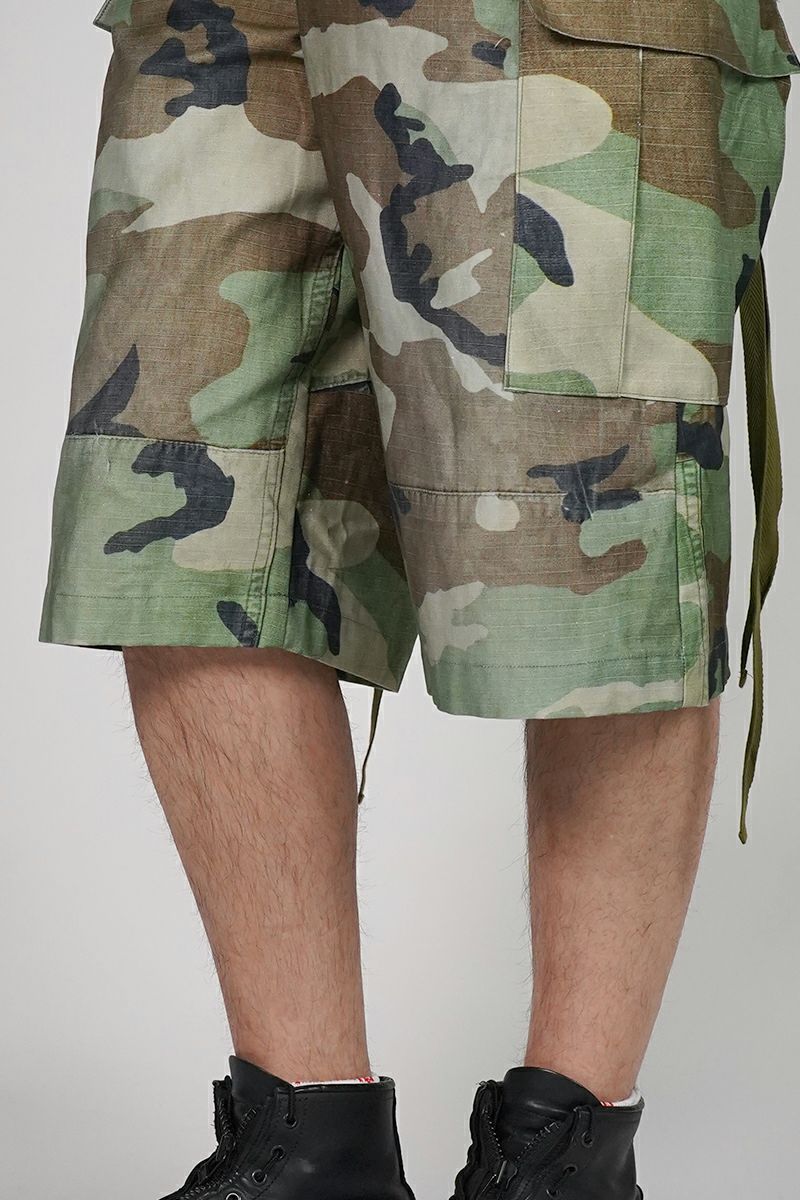 TOLQ(トルク) Gradation Printed Denim Pants×Cargo Shorts グラデーションプリント デニムパンツカーゴショーツ 26-1301 