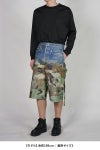 TOLQ(トルク) Gradation Printed Denim Pants×Cargo Shorts グラデーションプリント デニムパンツカーゴショーツ 26-1301 
