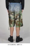 TOLQ(トルク) Gradation Printed Denim Pants×Cargo Shorts グラデーションプリント デニムパンツカーゴショーツ 26-1301 