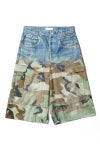 TOLQ(トルク) Gradation Printed Denim Pants×Cargo Shorts グラデーションプリント デニムパンツカーゴショーツ 26-1301 