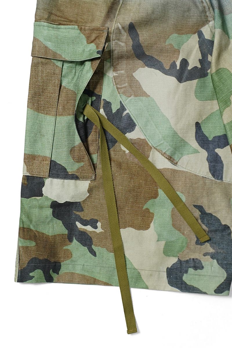 TOLQ(トルク) Gradation Printed Denim Pants×Cargo Shorts グラデーションプリント デニムパンツカーゴショーツ 26-1301 