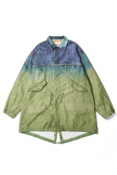  TOLQ(トルク) Gradation Printed Denim Jacket×Mod Coat グラデーションプリントデニムジャケットモッズコード 26-1101