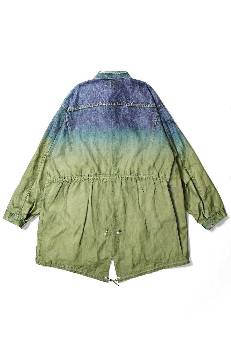  TOLQ(トルク) Gradation Printed Denim Jacket×Mod Coat グラデーションプリントデニムジャケットモッズコード 26-1101