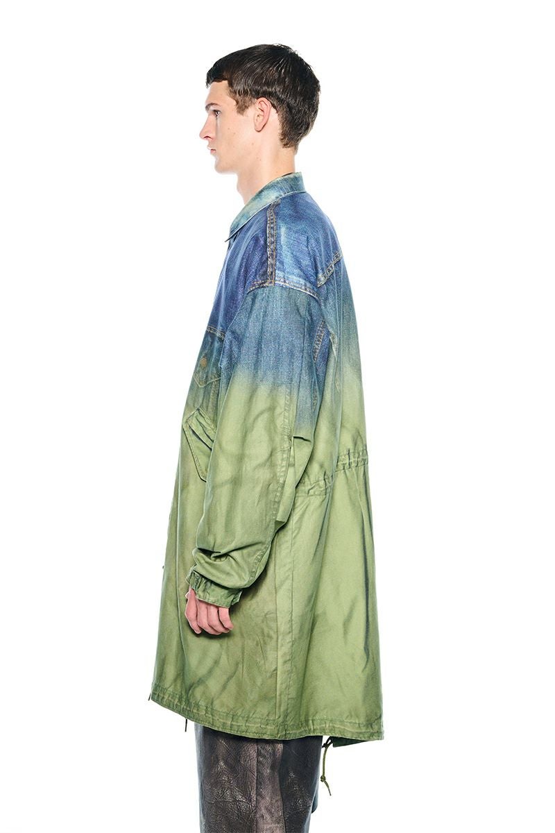  TOLQ(トルク) Gradation Printed Denim Jacket×Mod Coat グラデーションプリントデニムジャケットモッズコード 26-1101