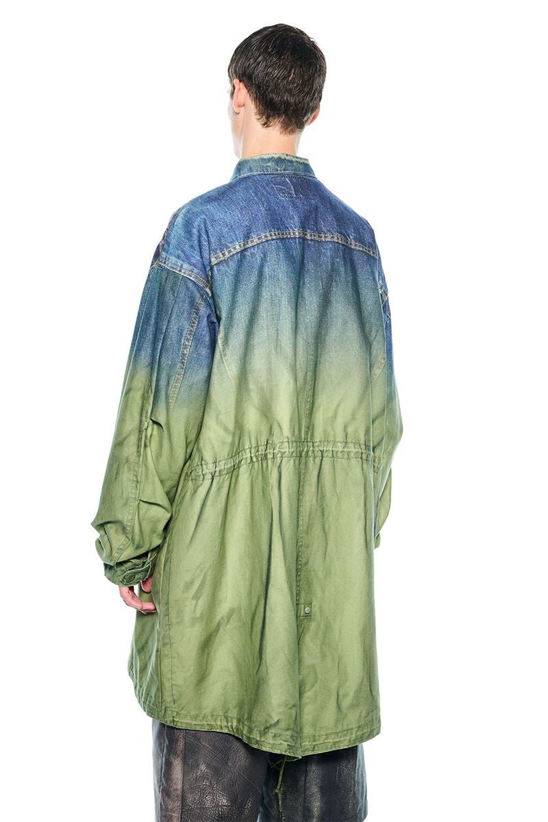  TOLQ(トルク) Gradation Printed Denim Jacket×Mod Coat グラデーションプリントデニムジャケットモッズコード 26-1101