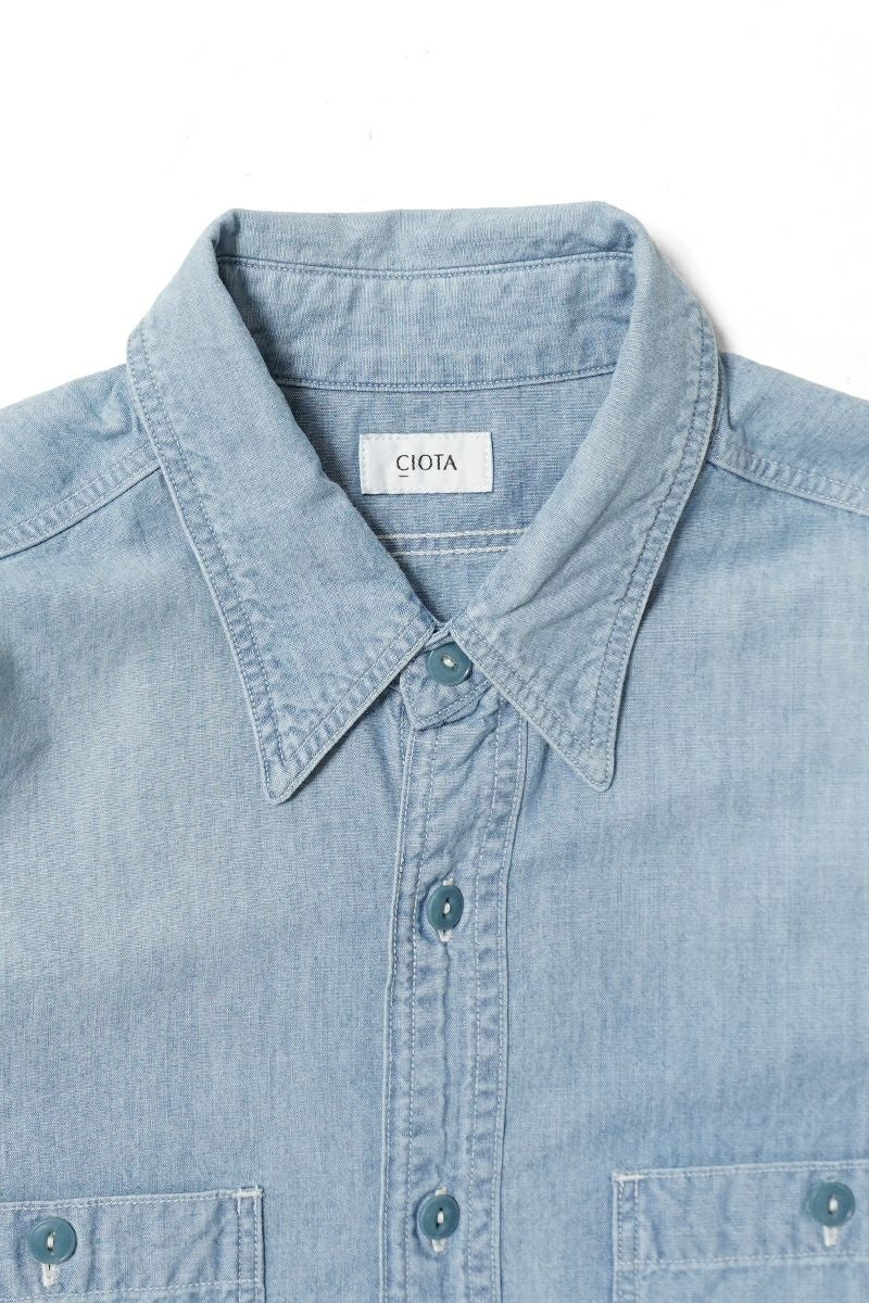 CIOTA(シオタ) USN Chambray Shirts シャンブレーシャツ SHLM-124