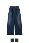 Graphpaper(グラフペーパー) Selvage Denim Two Tuck Wide Pants -DARK FADE- セルヴィッチデニム ツータックワイドパンツ ダークフェイド GL261-40062DB