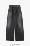 Graphpaper(グラフペーパー) Selvage Denim Two Tuck Wide Pants -DARK FADE- セルヴィッチデニム ツータックワイドパンツ ダークフェイド GL261-40062DB