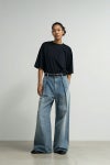  Graphpaper(グラフペーパー) Selvage Denim Two Tuck Wide Pants -LIGHT FADE- セルヴィッチデニム ツータックワイドパンツ ライトフェイド GL261-40062LB