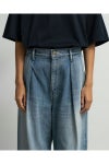  Graphpaper(グラフペーパー) Selvage Denim Two Tuck Wide Pants -LIGHT FADE- セルヴィッチデニム ツータックワイドパンツ ライトフェイド GL261-40062LB